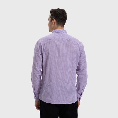 Camisa Hombre Fantasía Lila-2