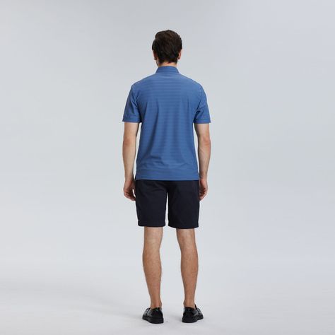 Polera Pique Azul Hombre-2