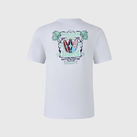 Polera Niño Print Blanco V Fashion's Park-1