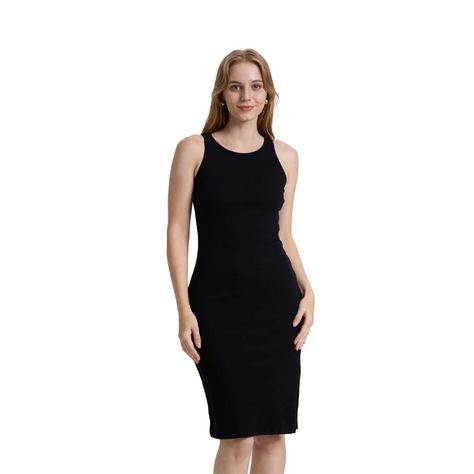 Vestido Mujer Halter Midi Negro Fashions Park-0
