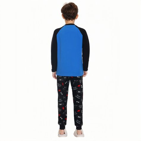 Pijama Niño Polar Teens Negro Fashion´s Park-1
