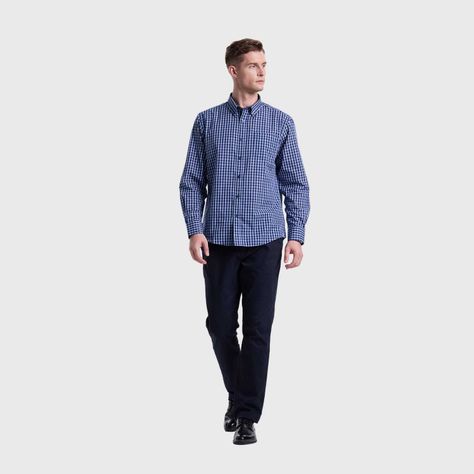 Camisa Hombre Blanco / Azul Marino / Celeste Fashion's Park-3