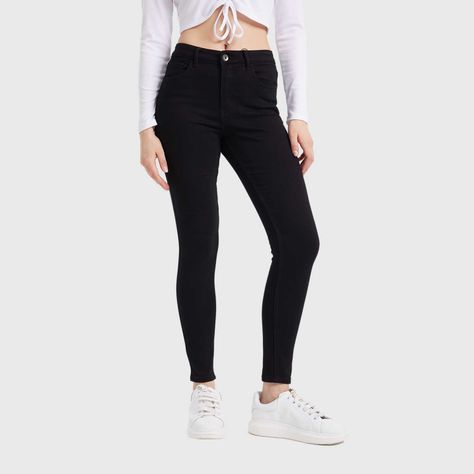 Jeans Mujer Super Skinny Emilia Negro Fashion´s Park-1