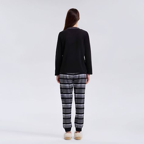 Pijama Mujer Estampado Negro Fashion´s Park-1
