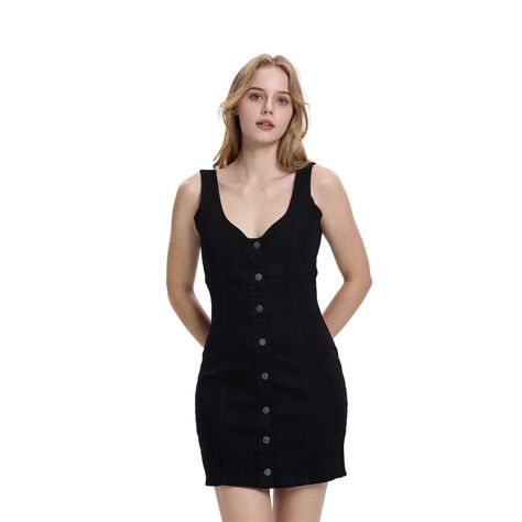 Vestido Mujer Ajustado Negro Fashions Park-0