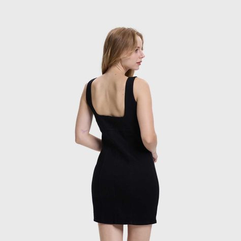 Vestido Mujer Ajustado Negro Fashions Park-2