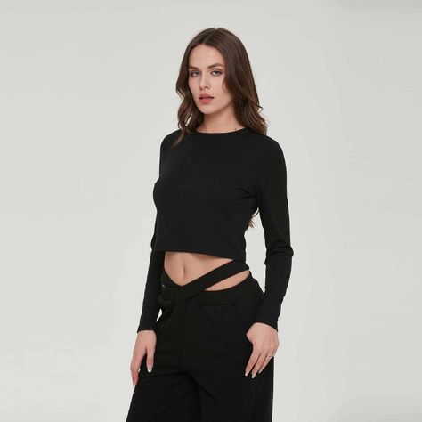 Polera Mujer Desgastadas Negro-0