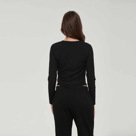 Polera Mujer Desgastadas Negro-2