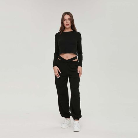 Polera Mujer Desgastadas Negro-3