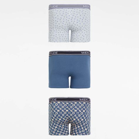 Boxer Liso Tripack Gris Oscuro Hombre-1