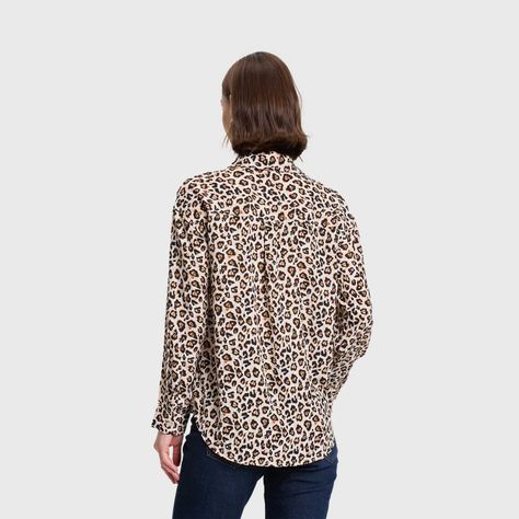 Blusa Mujer Animal Print Beige Fashions Park-2