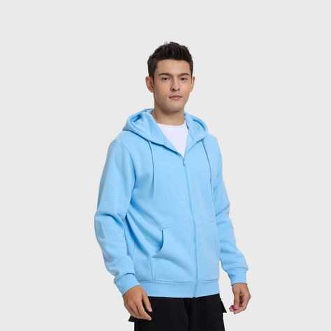 Polerón Hombre Full Zipper Celeste Fashion's Park-1