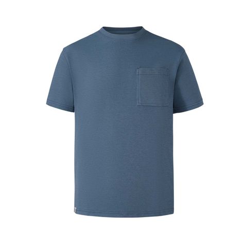 Polera Niño Básica Lisa Azul Piedra Fashion's Park-0
