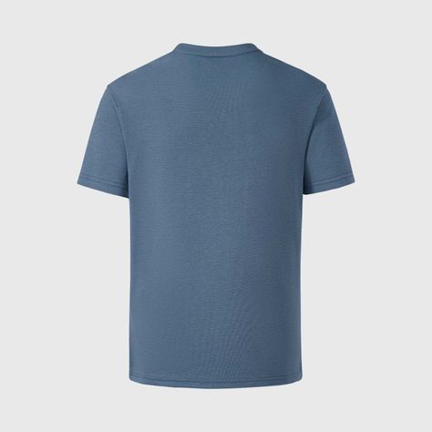 Polera Niño Básica Lisa Azul Piedra Fashion's Park-1