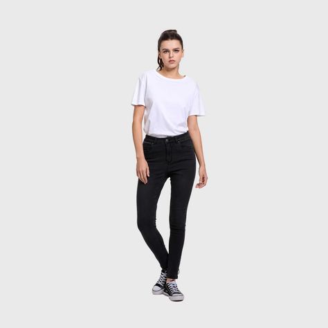 Jeans Mujer Super Skinny Emilia Negro I Fashion's Park-3