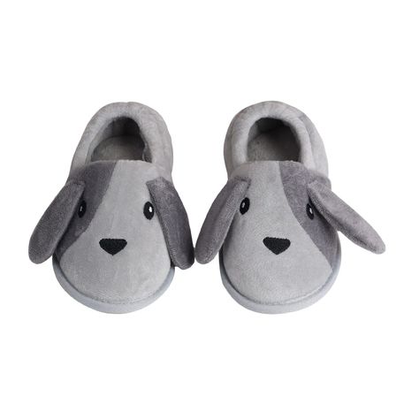 Pantufla Niño Animales Gris-0