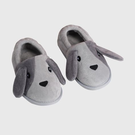 Pantufla Niño Animales Gris-1