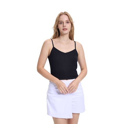 Polera Peto Mujer Pabilo Crop Negro Fashion's Park-0