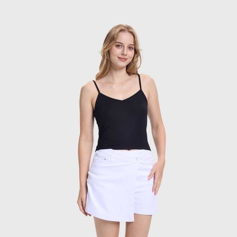 Polera Peto Mujer Pabilo Crop Negro Fashion's Park-1