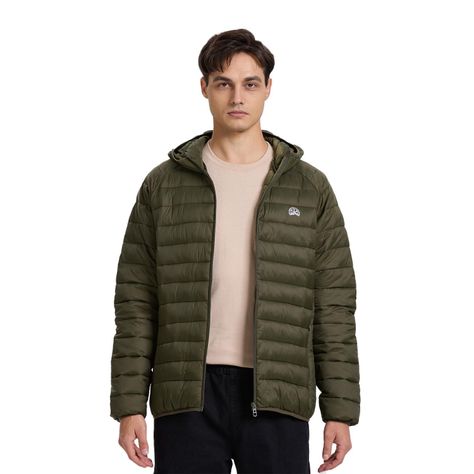 Parka Hombre Básica Lisa Verde Militar Fashion´s Park-0