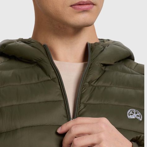 Parka Hombre Básica Lisa Verde Militar Fashion´s Park-3
