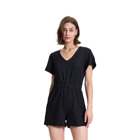 Enterito Mujer Short Flare Negro Fashions Park-0