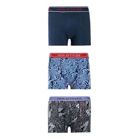 Boxer Hombre Tripack Liso Calipso-0