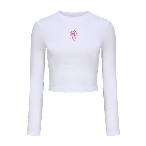 Polera Niña Rib Print Crudo-0