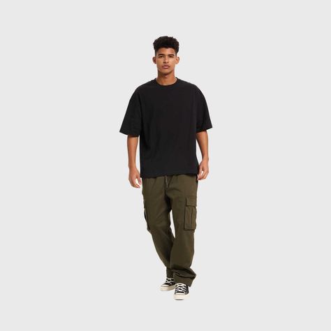 Polera Hombre Oversize Negro II Fashion's Park-3
