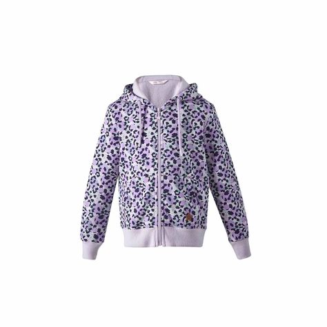 Polerón Básico Full Print Lila Niña-0