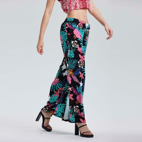 Pantalón Palazzo Rapport Abertura Negro Mujer Fashion'S Park-1