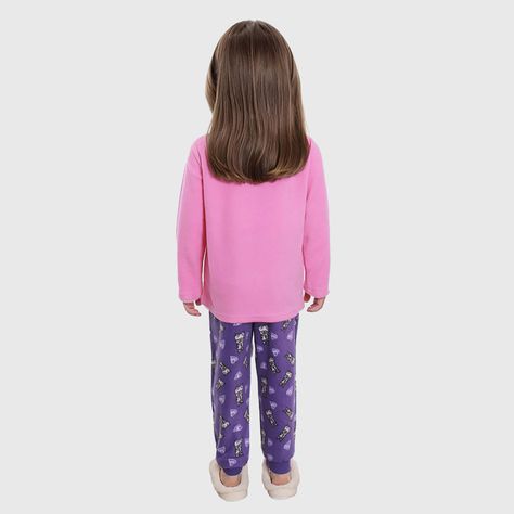 Pijama Niña Polar Conejo Rosado-1