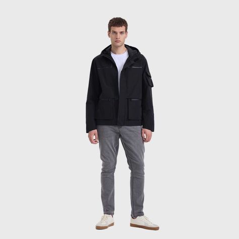Chaqueta Hombre Full Zipper Negro Fashion's Park-3