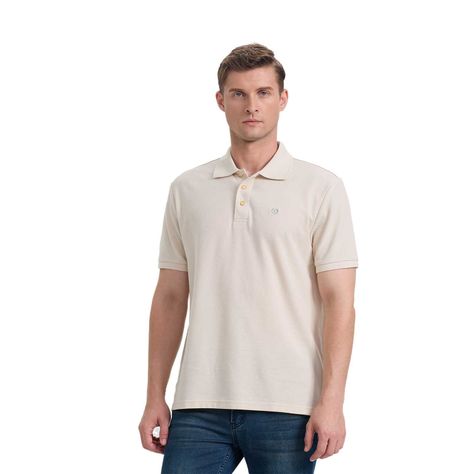 Polera Hombre Pique Básica Lisa Beige Fashion's Park-0