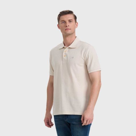 Polera Hombre Pique Básica Lisa Beige Fashion's Park-1