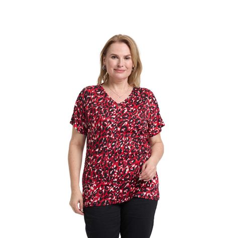 Polera Mujer Full Rapport Rojo Oscuro Fashion's Park-0