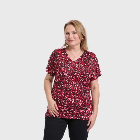 Polera Mujer Full Rapport Rojo Oscuro Fashion's Park-1