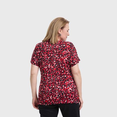 Polera Mujer Full Rapport Rojo Oscuro Fashion's Park-2