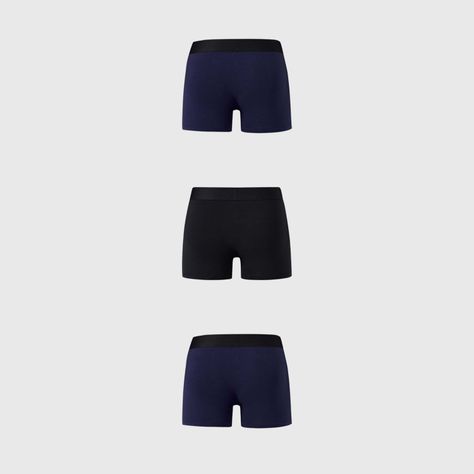 Boxer Hombre Tripack Liso Azul I Fashion's Park-1