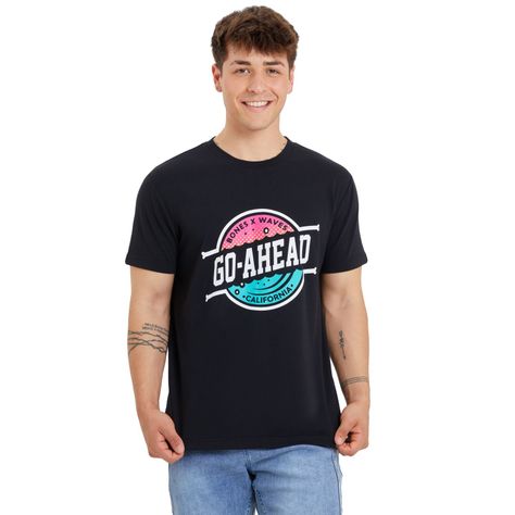 Polera Print Negro I Hombre-0
