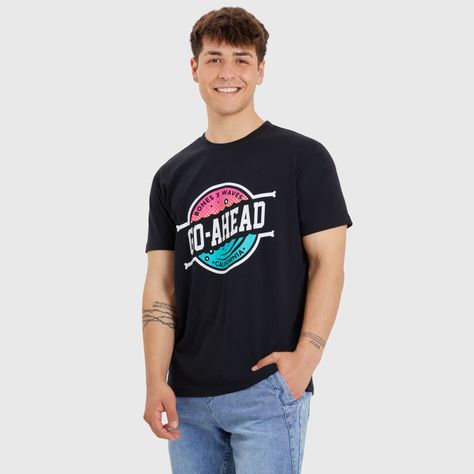Polera Print Negro I Hombre-1