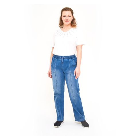 Jeans Wide Leg Mujer Fsp Casual -3