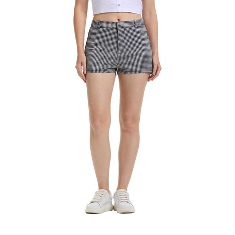 Short Mujer Vichy Negro Fashion's Park-0