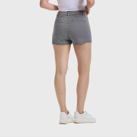 Short Mujer Vichy Negro Fashion's Park-2