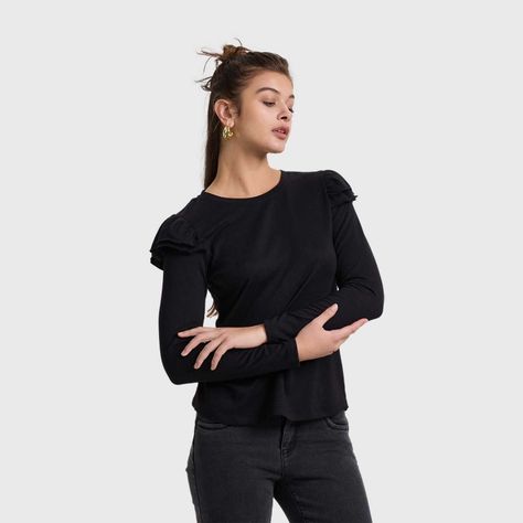 Sweater Mujer Casual Negro Fashion's Park-1