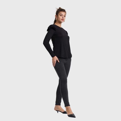 Sweater Mujer Casual Negro Fashion's Park-3