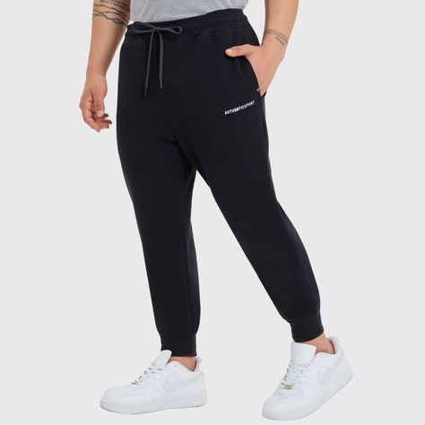 Pantalón Buzo Jogger Básico Negro Hombre-1