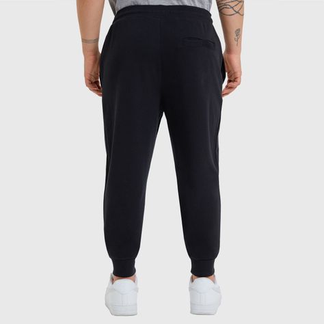 Pantalón Buzo Jogger Básico Negro Hombre-2
