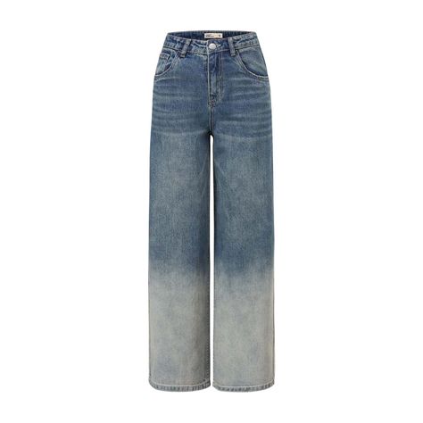 Jeans Niña Wide Leg Degradé Oxidado Azul Fashion's Park-0