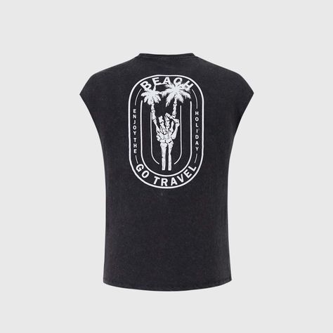 Polera Niño Lavado Militar Negro Fashion's Park-1